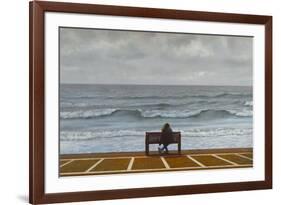 Lovers on a Bench-Mark Van Crombrugge-Framed Art Print