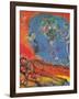 Lovers on a Red Background-Marc Chagall-Framed Art Print