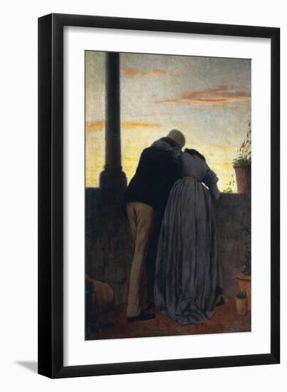 Lovers on Balcony, 1866-Federico Zandomeneghi-Framed Giclee Print