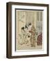 Lovers Plying a Rooster with Sake, C. 1767-Suzuki Harunobu-Framed Giclee Print