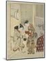 Lovers Plying a Rooster with Sake, C. 1767-Suzuki Harunobu-Mounted Giclee Print