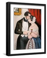 Lovers Reconciliation-Currier & Ives-Framed Giclee Print