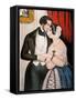 Lovers Reconciliation-Currier & Ives-Framed Stretched Canvas