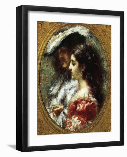 Lovers' Silence-Tranquillo Cremona-Framed Giclee Print