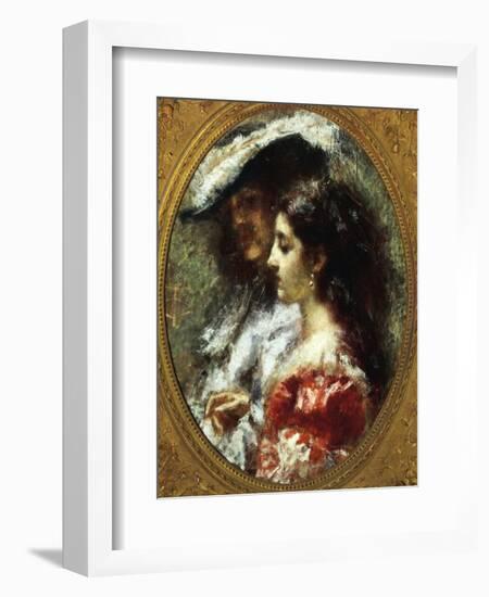 Lovers' Silence-Tranquillo Cremona-Framed Giclee Print