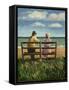 Lovers Tiff on the South Coast, 1984 (Panel)-Liz Wright-Framed Stretched Canvas