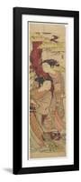 Lovers under a Pine Tree with Broom, C. 1771-Isoda Koryusai-Framed Premium Giclee Print