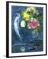 Lovers with Bouquet, c.1949-Marc Chagall-Framed Art Print