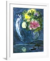 Lovers with Bouquet, c.1949-Marc Chagall-Framed Art Print