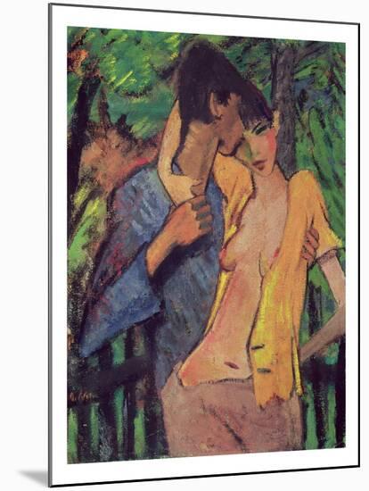 Lovers-Otto Mueller-Mounted Print