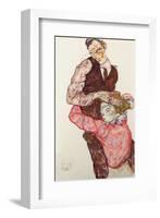 Lovers-Egon Schiele-Framed Art Print