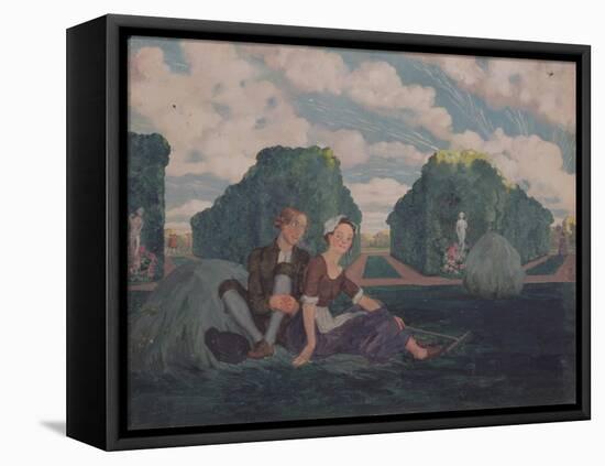 Lovers-Konstantin Andreyevich Somov-Framed Stretched Canvas