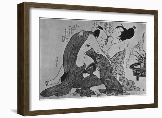 Lovers-Kitagawa Utamaro-Framed Giclee Print