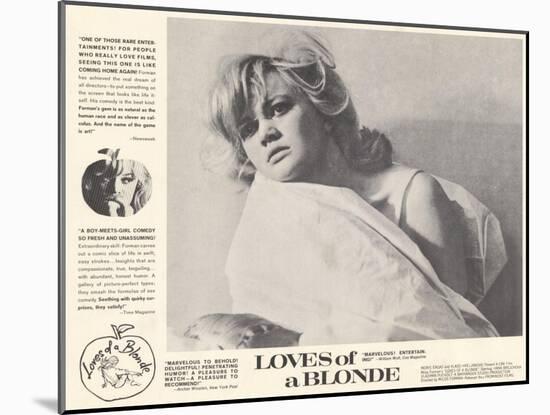 Loves of Blonde, 1967-null-Mounted Art Print