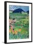 Lovina Ricefields with Lilies and Frangipani, Bali, 1996-Hilary Simon-Framed Giclee Print