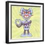 Loving Bot 2-Marcus Prime-Framed Art Print