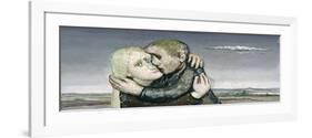 Loving Couple in Landscape, 1980-Evelyn Williams-Framed Giclee Print
