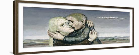 Loving Couple in Landscape, 1980-Evelyn Williams-Framed Giclee Print