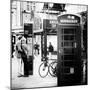 Loving Couple Kissing and Red Telephone Booth - London - UK - England - United Kingdom - Europe-Philippe Hugonnard-Mounted Photographic Print