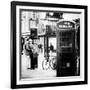 Loving Couple Kissing and Red Telephone Booth - London - UK - England - United Kingdom - Europe-Philippe Hugonnard-Framed Photographic Print