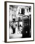 Loving Couple Kissing and Red Telephone Booth - London - UK - England - United Kingdom - Europe-Philippe Hugonnard-Framed Photographic Print