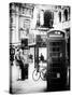 Loving Couple Kissing and Red Telephone Booth - London - UK - England - United Kingdom - Europe-Philippe Hugonnard-Stretched Canvas