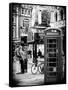 Loving Couple Kissing and Red Telephone Booth - London - UK - England - United Kingdom - Europe-Philippe Hugonnard-Framed Stretched Canvas