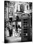 Loving Couple Kissing and Red Telephone Booth - London - UK - England - United Kingdom - Europe-Philippe Hugonnard-Stretched Canvas