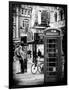 Loving Couple Kissing and Red Telephone Booth - London - UK - England - United Kingdom - Europe-Philippe Hugonnard-Framed Photographic Print