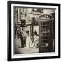 Loving Couple Kissing and Red Telephone Booth - London - UK - England - United Kingdom - Europe-Philippe Hugonnard-Framed Photographic Print