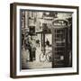 Loving Couple Kissing and Red Telephone Booth - London - UK - England - United Kingdom - Europe-Philippe Hugonnard-Framed Photographic Print