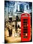 Loving Couple Kissing and Red Telephone Booth - London - UK - England - United Kingdom - Europe-Philippe Hugonnard-Mounted Photographic Print