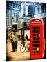 Loving Couple Kissing and Red Telephone Booth - London - UK - England - United Kingdom - Europe-Philippe Hugonnard-Mounted Photographic Print