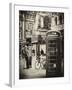 Loving Couple Kissing and Red Telephone Booth - London - UK - England - United Kingdom - Europe-Philippe Hugonnard-Framed Photographic Print