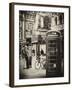 Loving Couple Kissing and Red Telephone Booth - London - UK - England - United Kingdom - Europe-Philippe Hugonnard-Framed Photographic Print