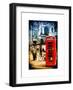 Loving Couple Kissing and Red Telephone Booth - London - UK - England - United Kingdom - Europe-Philippe Hugonnard-Framed Art Print