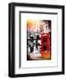 Loving Couple Kissing and Red Telephone Booth - London - UK - England - United Kingdom - Europe-Philippe Hugonnard-Framed Art Print