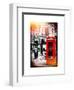 Loving Couple Kissing and Red Telephone Booth - London - UK - England - United Kingdom - Europe-Philippe Hugonnard-Framed Art Print