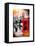 Loving Couple Kissing and Red Telephone Booth - London - UK - England - United Kingdom - Europe-Philippe Hugonnard-Framed Stretched Canvas