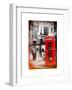 Loving Couple Kissing and Red Telephone Booth - London - UK - England - United Kingdom - Europe-Philippe Hugonnard-Framed Art Print