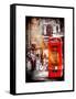 Loving Couple Kissing and Red Telephone Booth - London - UK - England - United Kingdom - Europe-Philippe Hugonnard-Framed Stretched Canvas