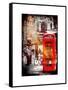 Loving Couple Kissing and Red Telephone Booth - London - UK - England - United Kingdom - Europe-Philippe Hugonnard-Framed Stretched Canvas