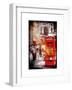 Loving Couple Kissing and Red Telephone Booth - London - UK - England - United Kingdom - Europe-Philippe Hugonnard-Framed Art Print