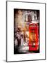 Loving Couple Kissing and Red Telephone Booth - London - UK - England - United Kingdom - Europe-Philippe Hugonnard-Mounted Art Print