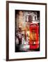 Loving Couple Kissing and Red Telephone Booth - London - UK - England - United Kingdom - Europe-Philippe Hugonnard-Framed Art Print