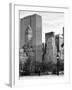 Loving Couple Looking Skyscrapers Central Park Snowy Winter-Philippe Hugonnard-Framed Photographic Print