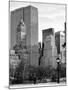 Loving Couple Looking Skyscrapers Central Park Snowy Winter-Philippe Hugonnard-Mounted Photographic Print