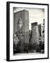 Loving Couple Looking Skyscrapers Central Park Snowy Winter-Philippe Hugonnard-Framed Photographic Print