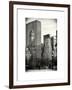 Loving Couple Looking Skyscrapers Central Park Snowy Winter-Philippe Hugonnard-Framed Art Print