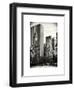 Loving Couple Looking Skyscrapers Central Park Snowy Winter-Philippe Hugonnard-Framed Art Print